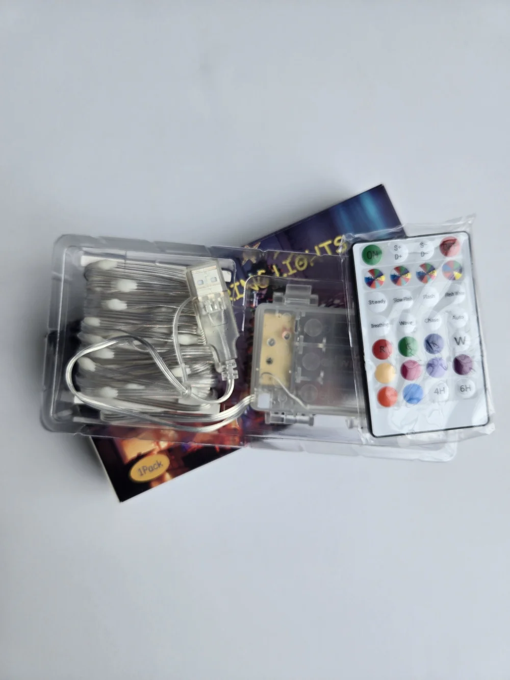 NIB Color-Changing LED Fairy String Lights W/ Remote- Dual Power (USB/Battery)